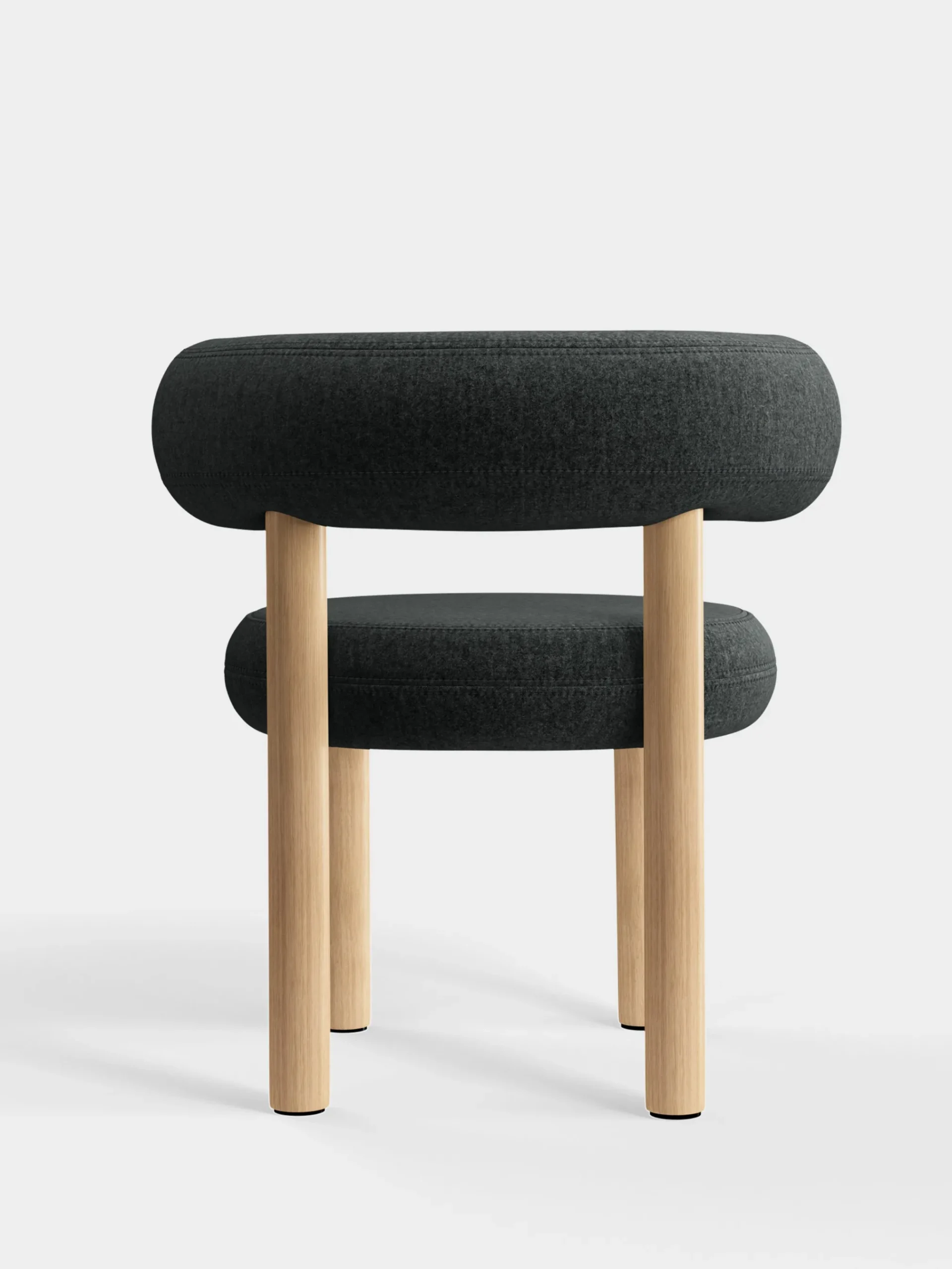 Tom Dixon Dining Chairs*Fat Natural Wood Dining Chair