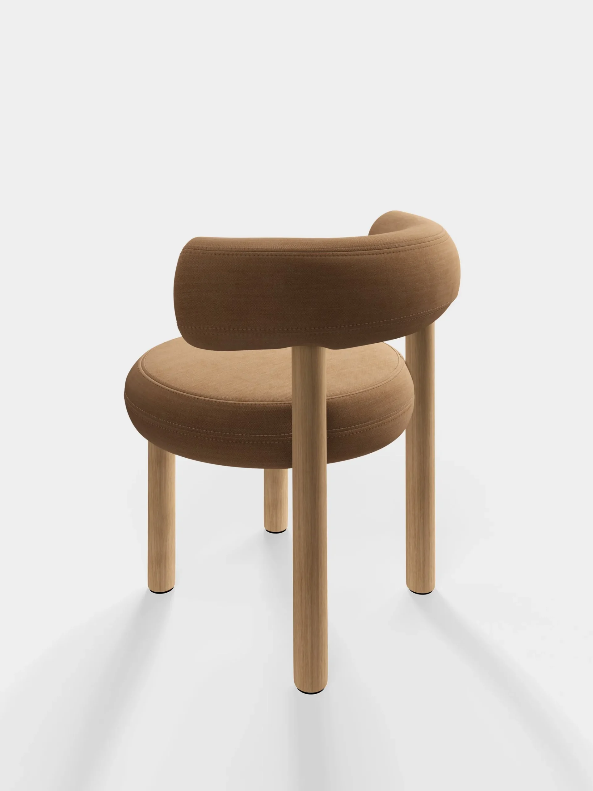 Tom Dixon Dining Chairs*Fat Natural Wood Dining Chair