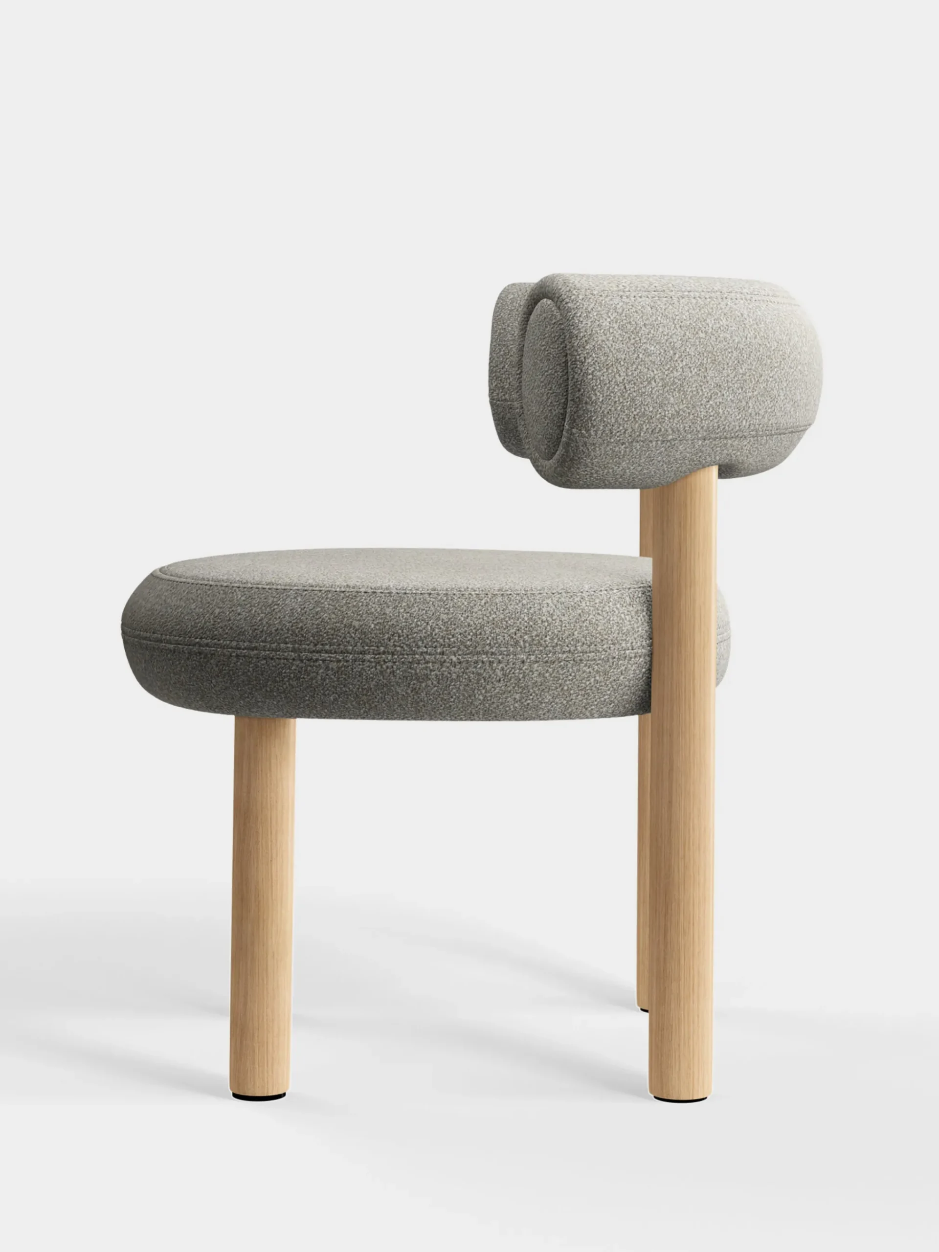 Tom Dixon Dining Chairs*Fat Natural Wood Dining Chair