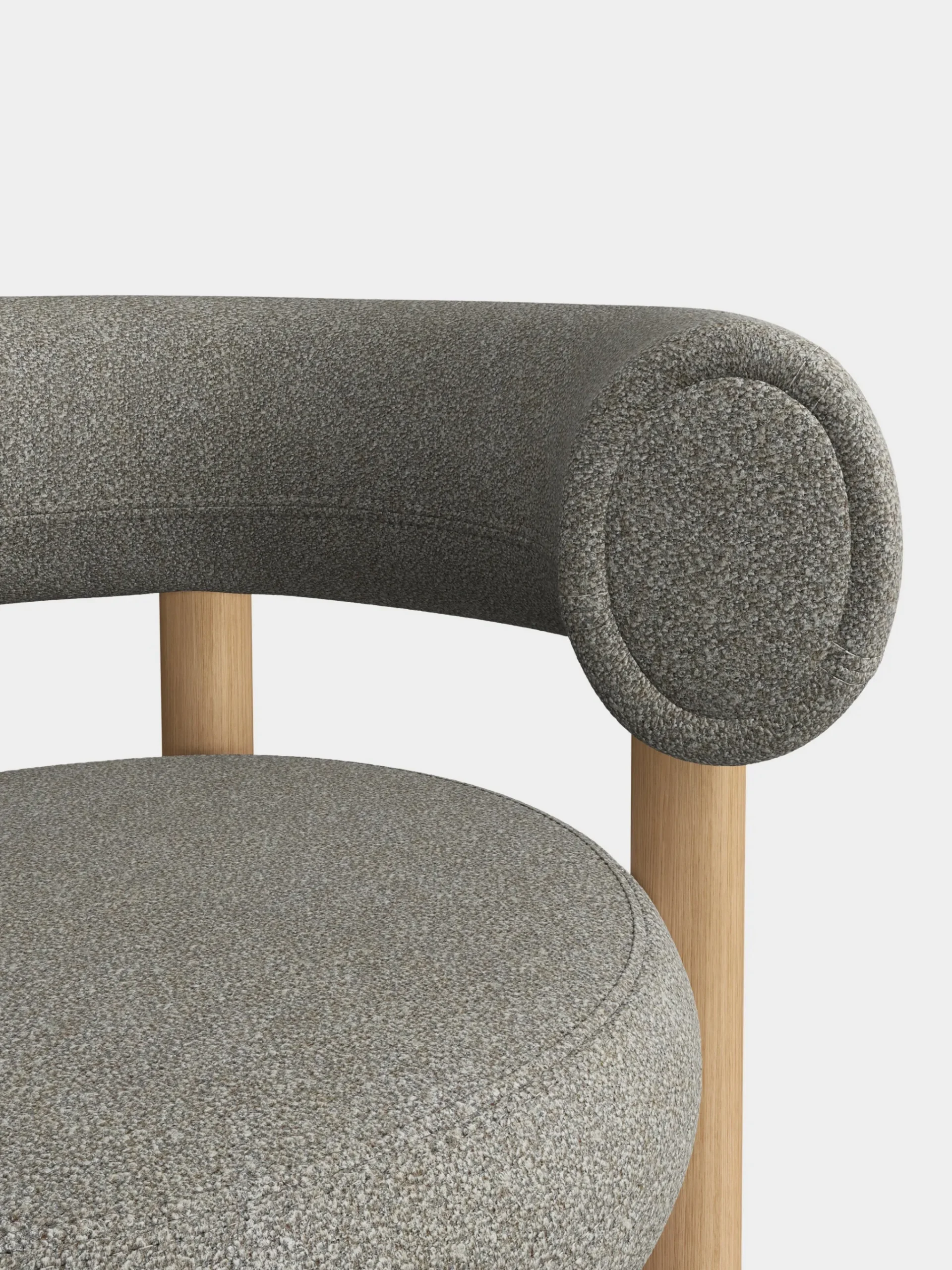 Tom Dixon Dining Chairs*Fat Natural Wood Dining Chair