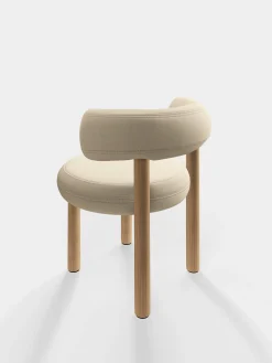 Tom Dixon Dining Chairs*Fat Natural Wood Dining Chair