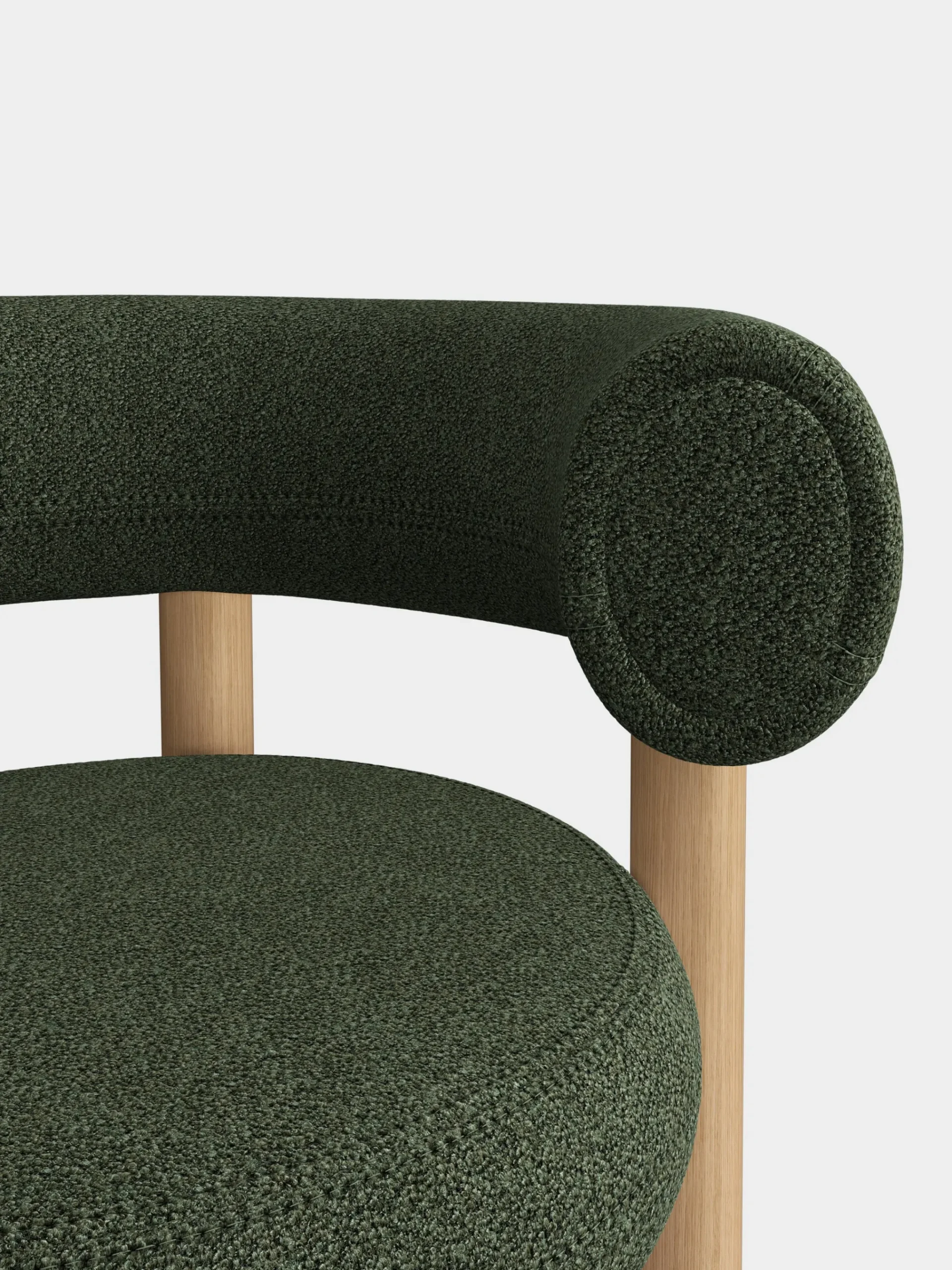 Tom Dixon Dining Chairs*Fat Natural Wood Dining Chair
