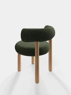 Tom Dixon Dining Chairs*Fat Natural Wood Dining Chair