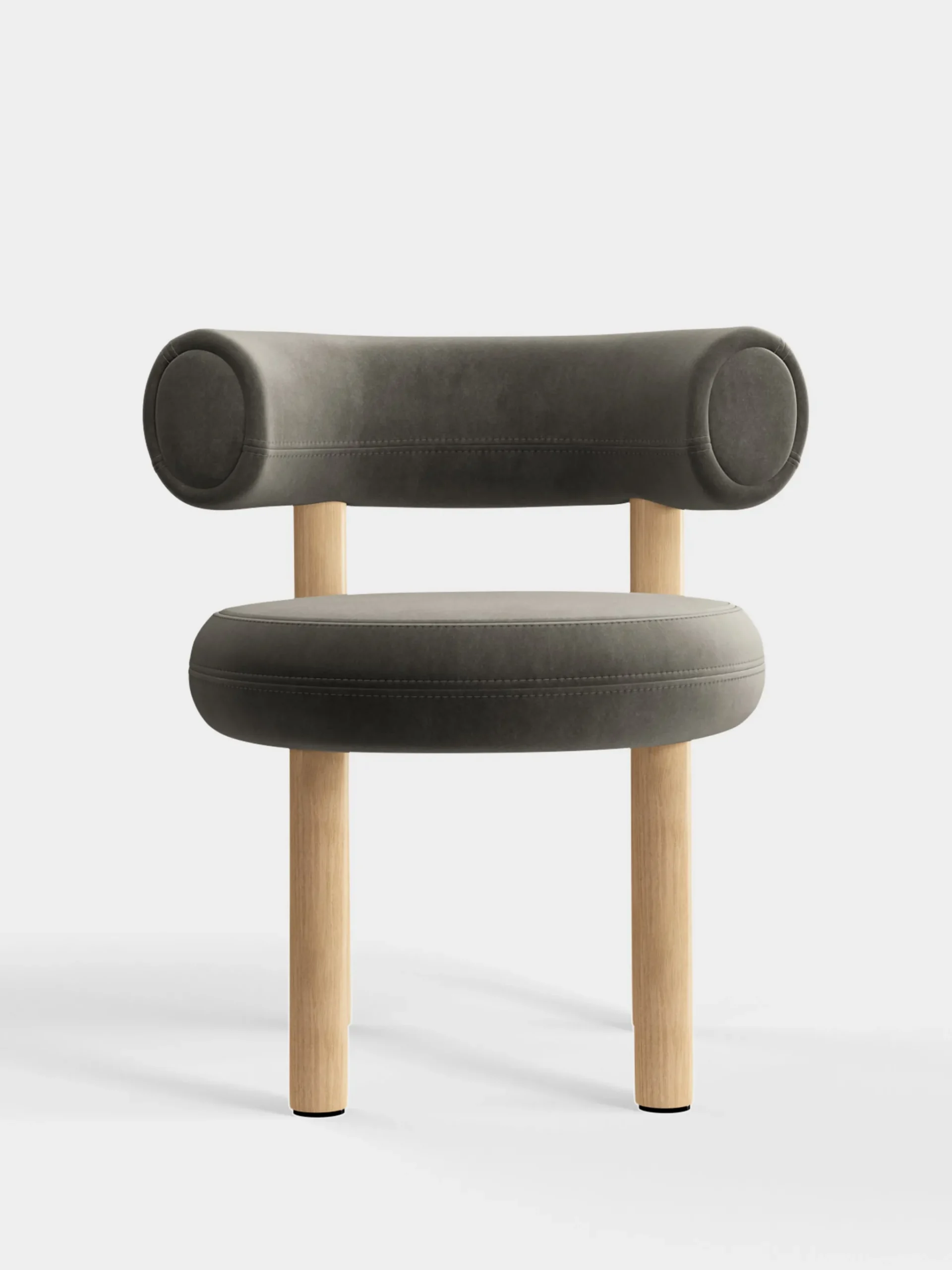 Tom Dixon Dining Chairs*Fat Natural Wood Dining Chair