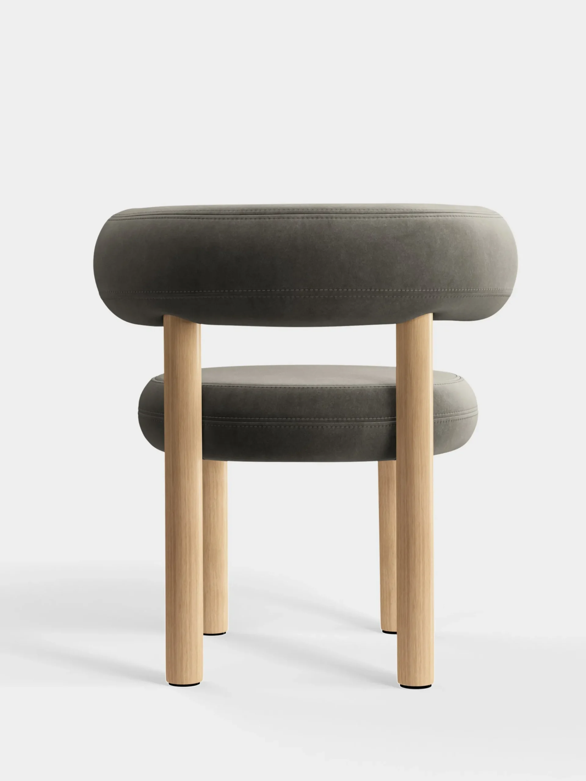 Tom Dixon Dining Chairs*Fat Natural Wood Dining Chair
