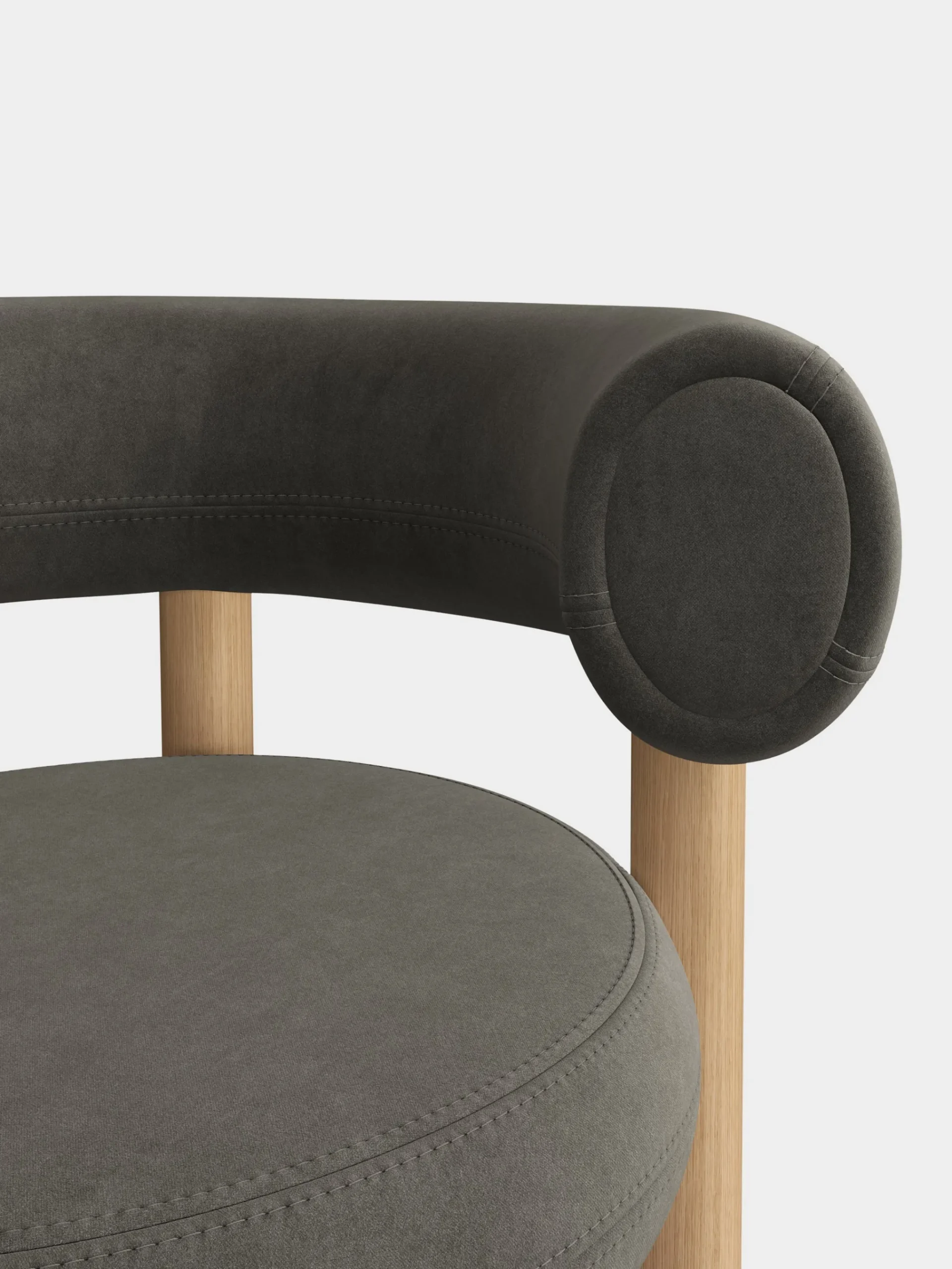 Tom Dixon Dining Chairs*Fat Natural Wood Dining Chair