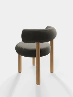 Tom Dixon Dining Chairs*Fat Natural Wood Dining Chair