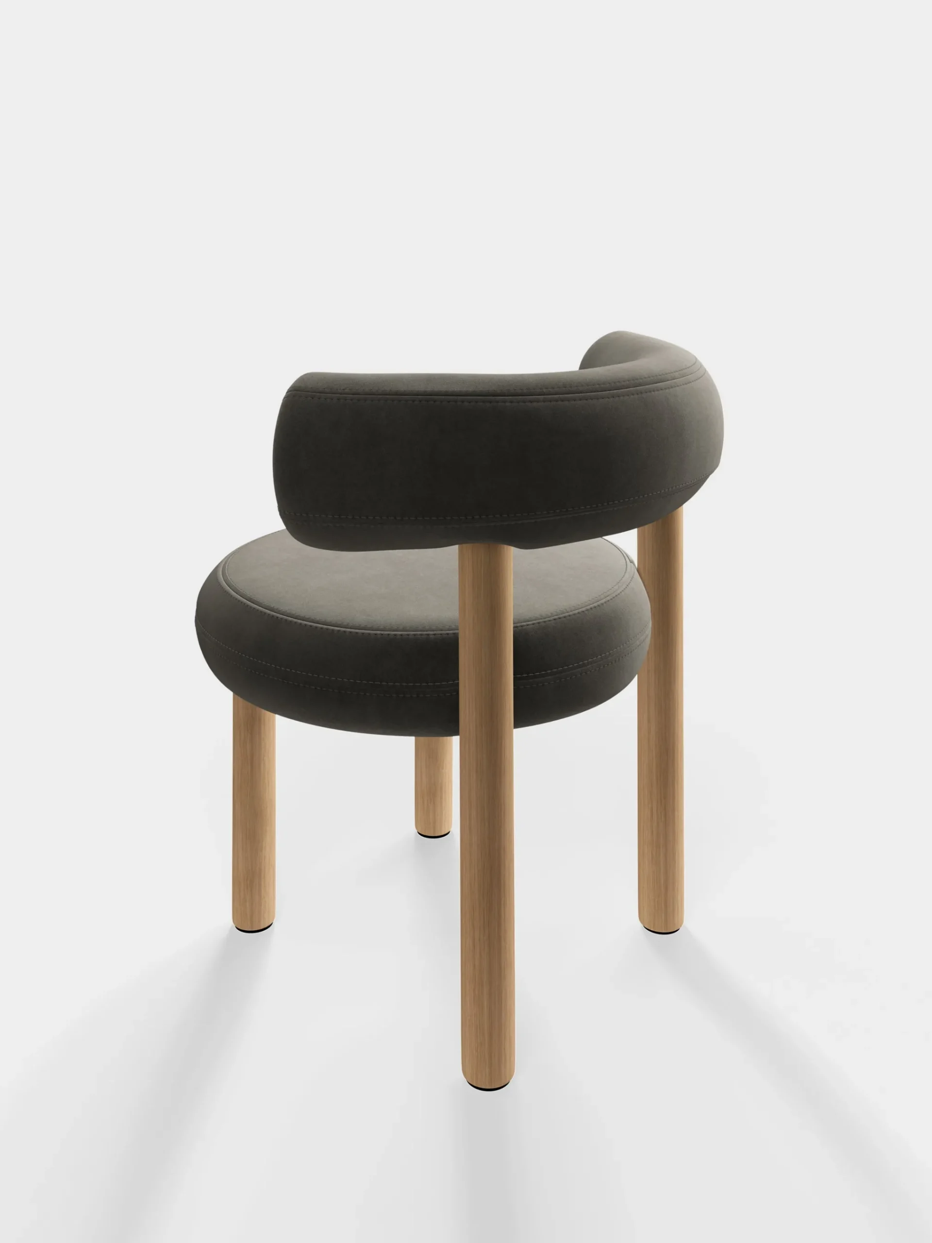 Tom Dixon Dining Chairs*Fat Natural Wood Dining Chair