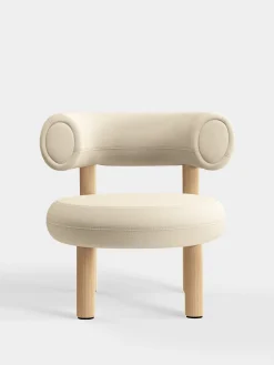 Tom Dixon Lounge Chairs*Fat Natural Wood Lounge Chair