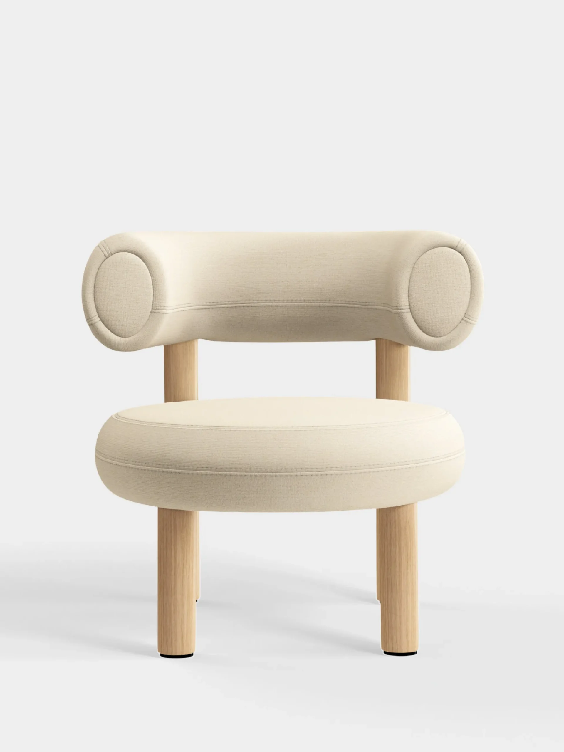 Tom Dixon Lounge Chairs*Fat Natural Wood Lounge Chair