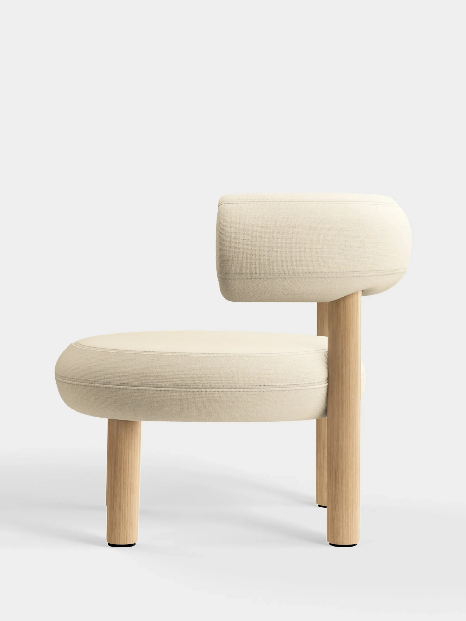 Tom Dixon Lounge Chairs*Fat Natural Wood Lounge Chair