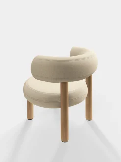 Tom Dixon Lounge Chairs*Fat Natural Wood Lounge Chair