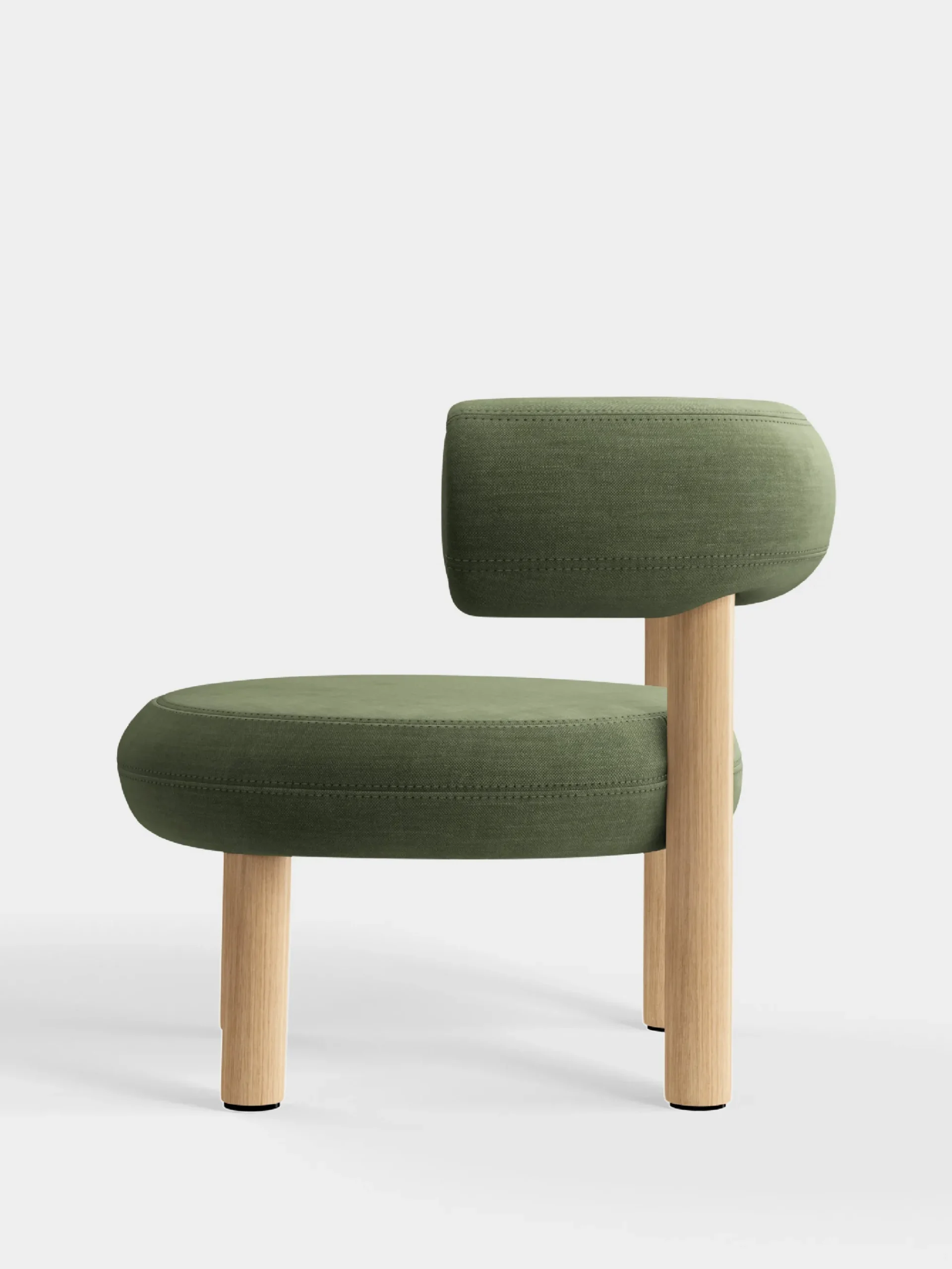Tom Dixon Lounge Chairs*Fat Natural Wood Lounge Chair