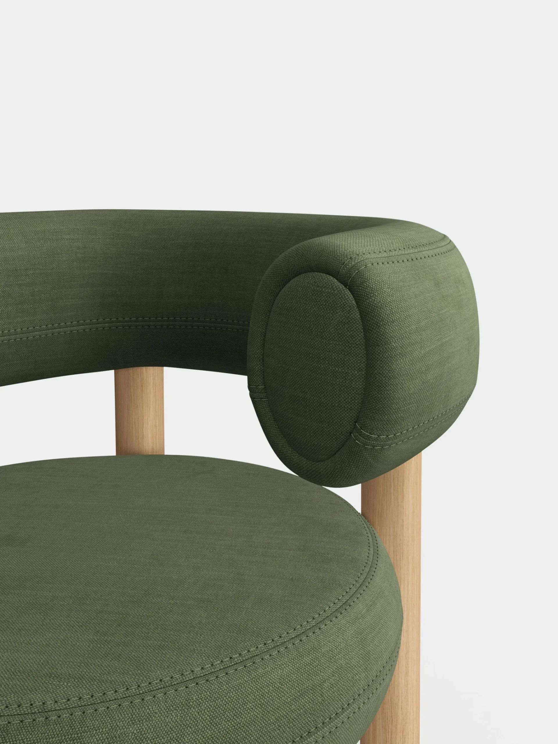 Tom Dixon Lounge Chairs*Fat Natural Wood Lounge Chair