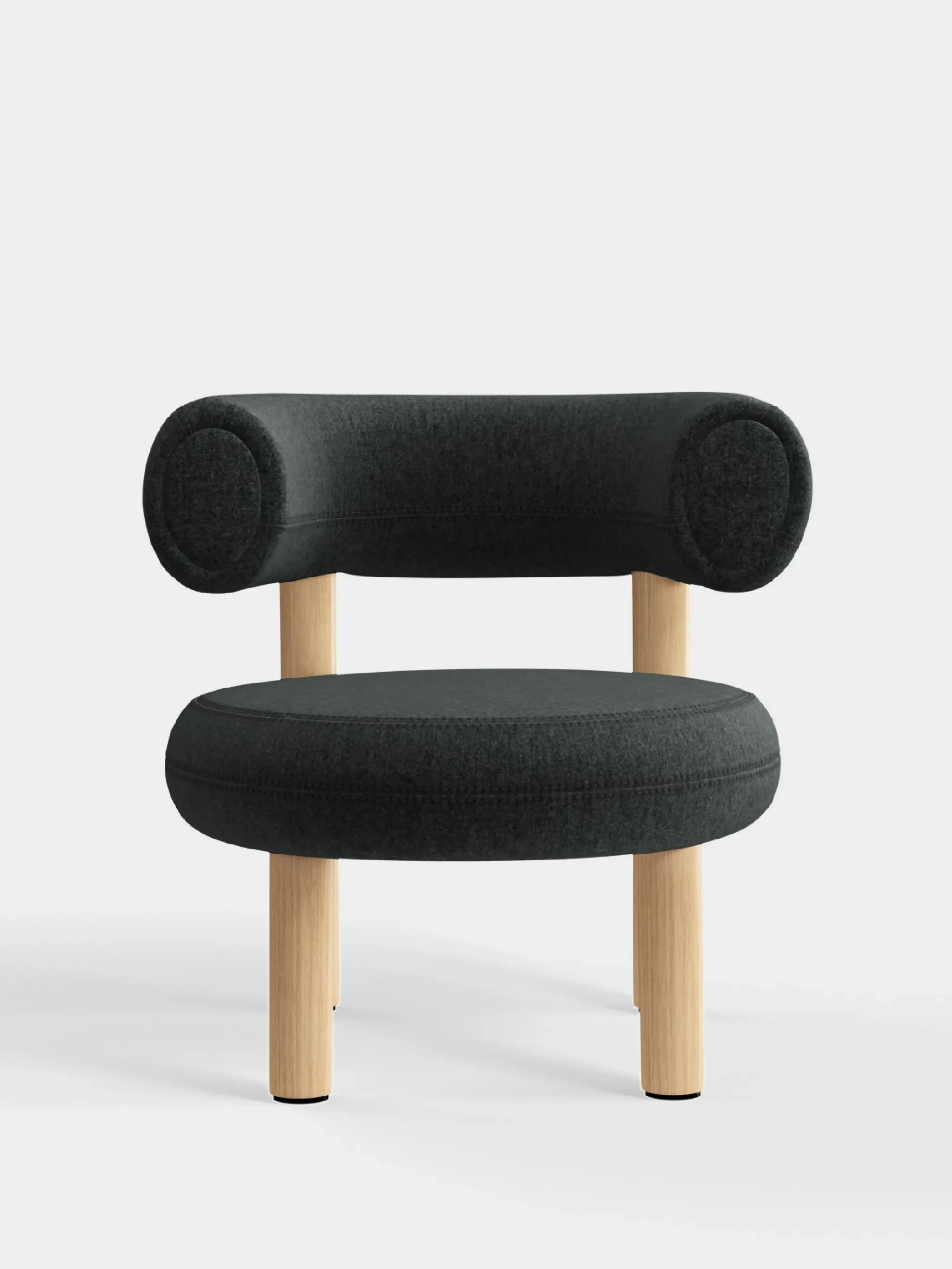 Tom Dixon Lounge Chairs*Fat Natural Wood Lounge Chair