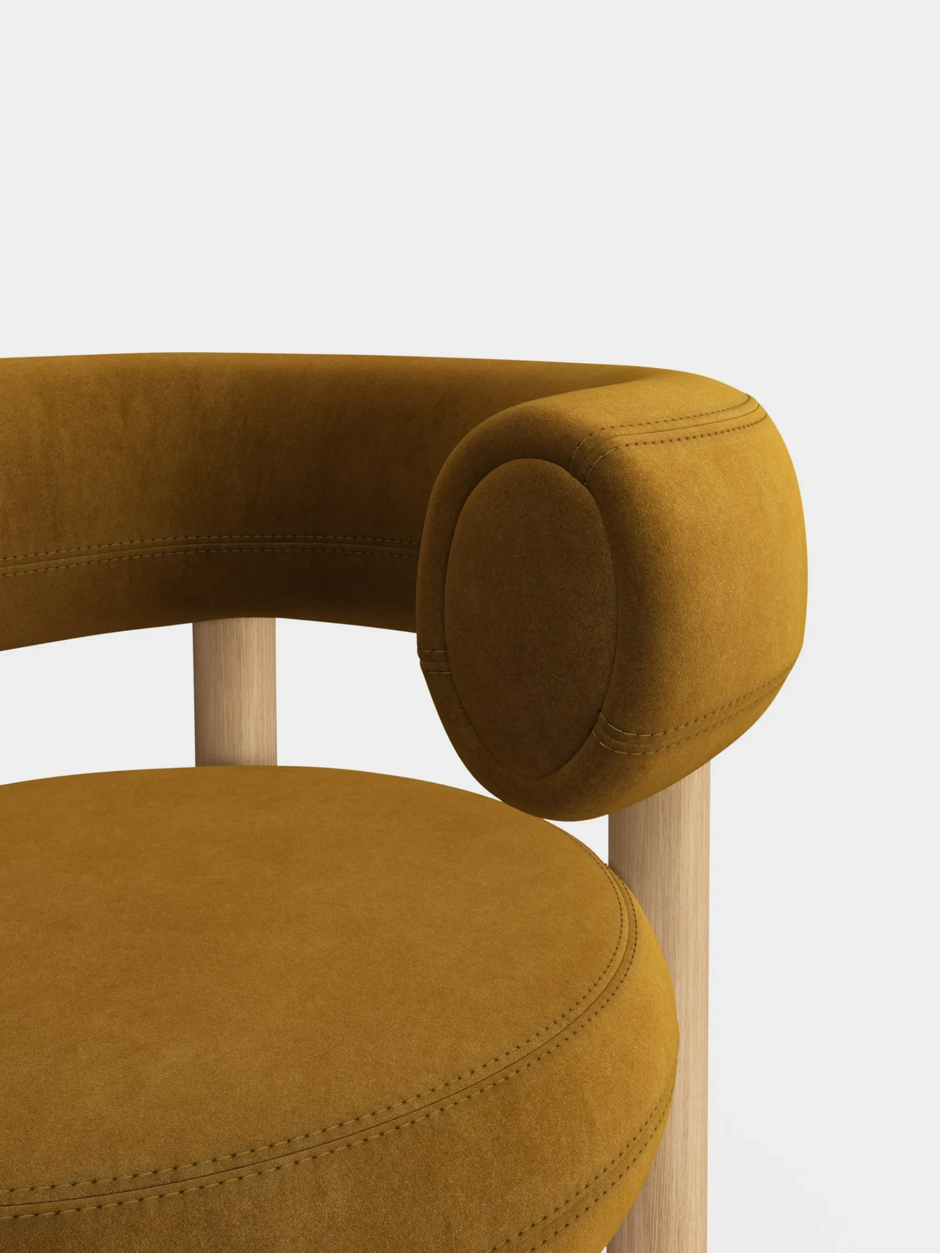 Tom Dixon Lounge Chairs*Fat Natural Wood Lounge Chair