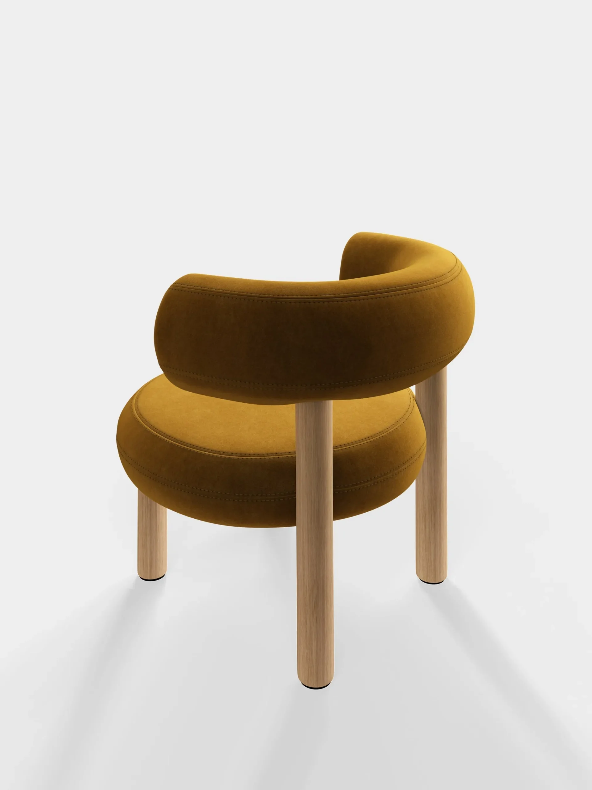 Tom Dixon Lounge Chairs*Fat Natural Wood Lounge Chair
