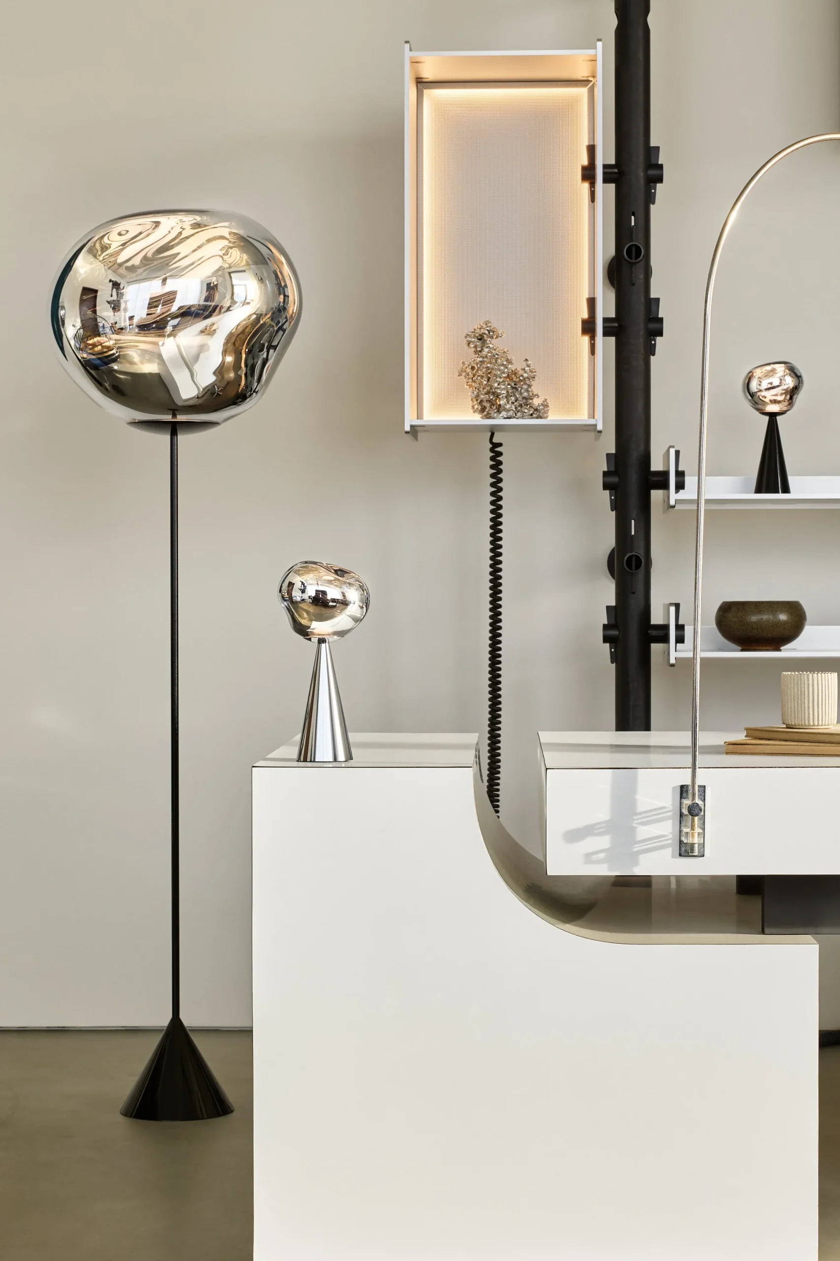 Tom Dixon Floor Lights*Melt Cone Slim Floor Light