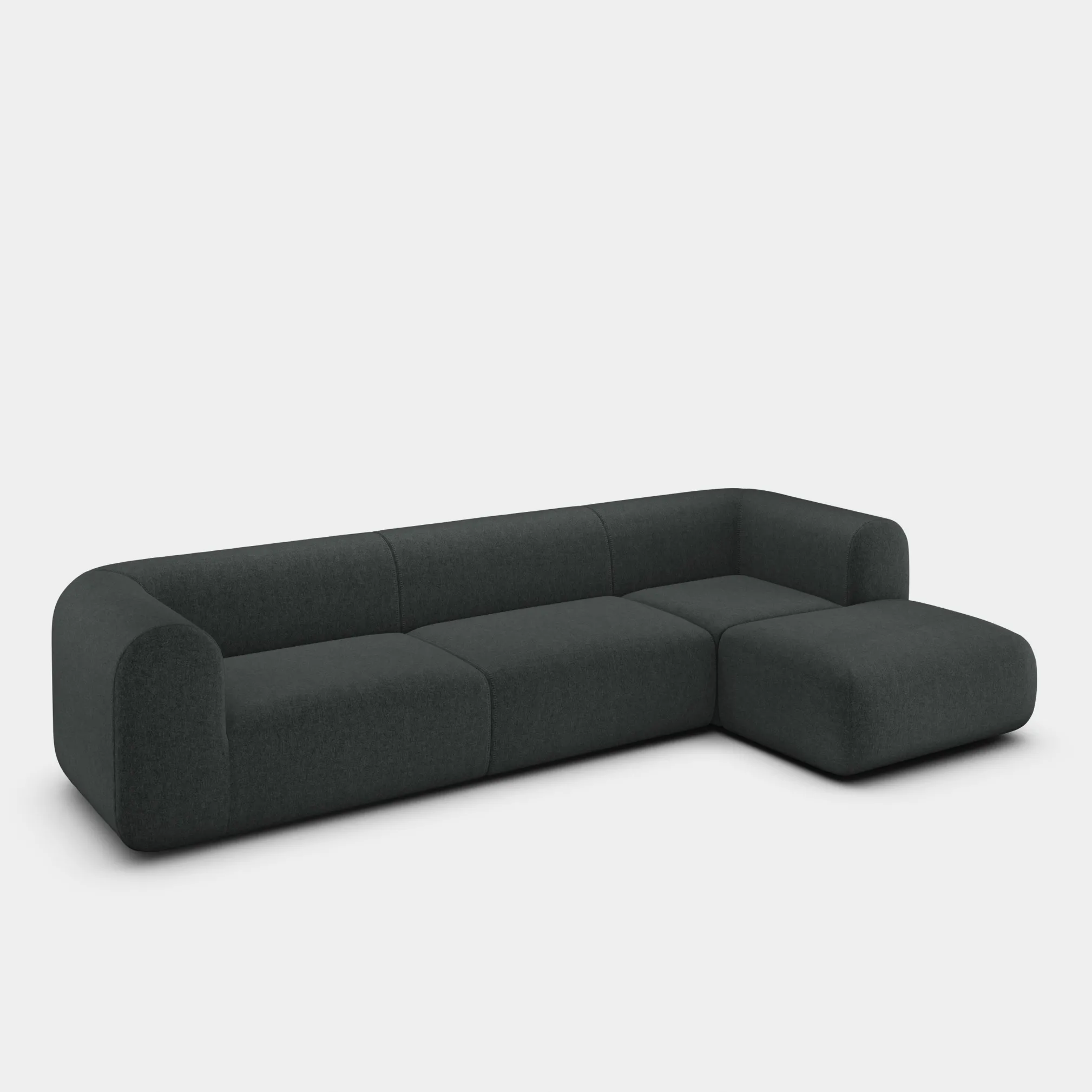 Tom Dixon Sofas*Plump Left Arm & Right Facing Chaise Longue Modular Sofa