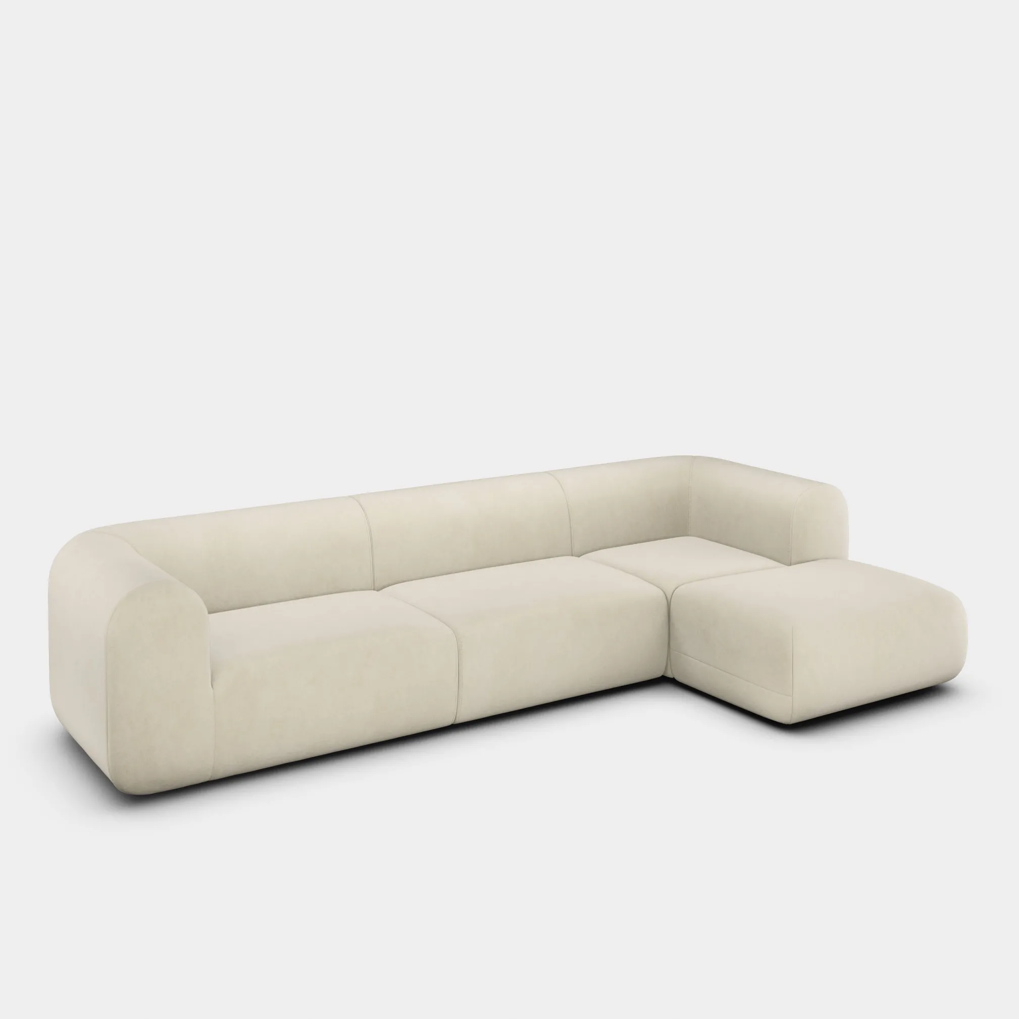 Tom Dixon Sofas*Plump Left Arm & Right Facing Chaise Longue Modular Sofa
