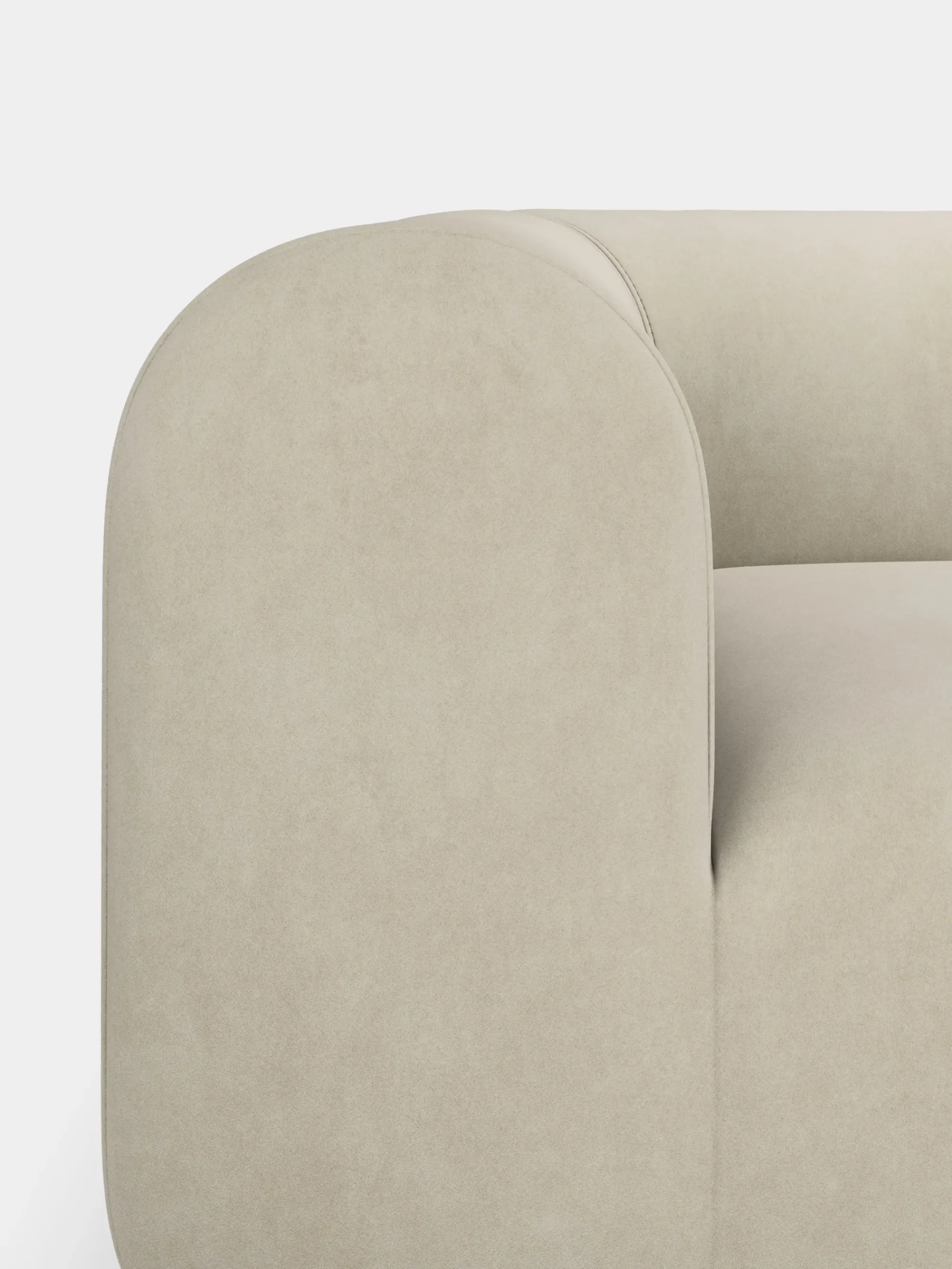Tom Dixon Sofas*Plump Left Arm & Right Facing Chaise Longue Modular Sofa