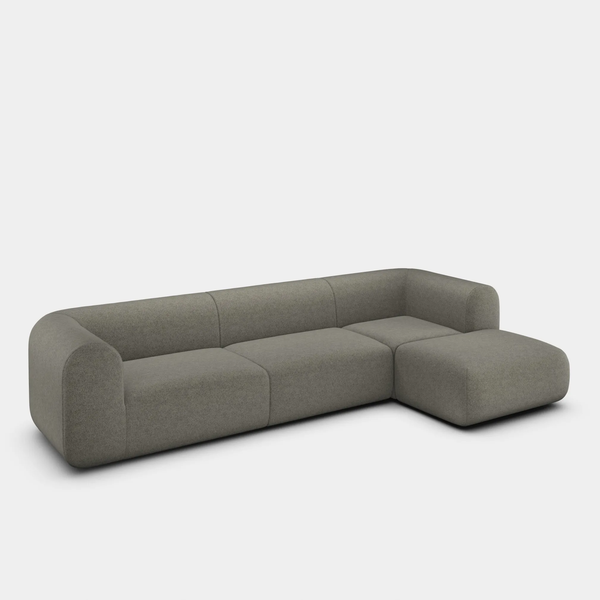 Tom Dixon Sofas*Plump Left Arm & Right Facing Chaise Longue Modular Sofa