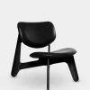 Tom Dixon Lounge Chairs*Slab Black Wood Lounge Chair