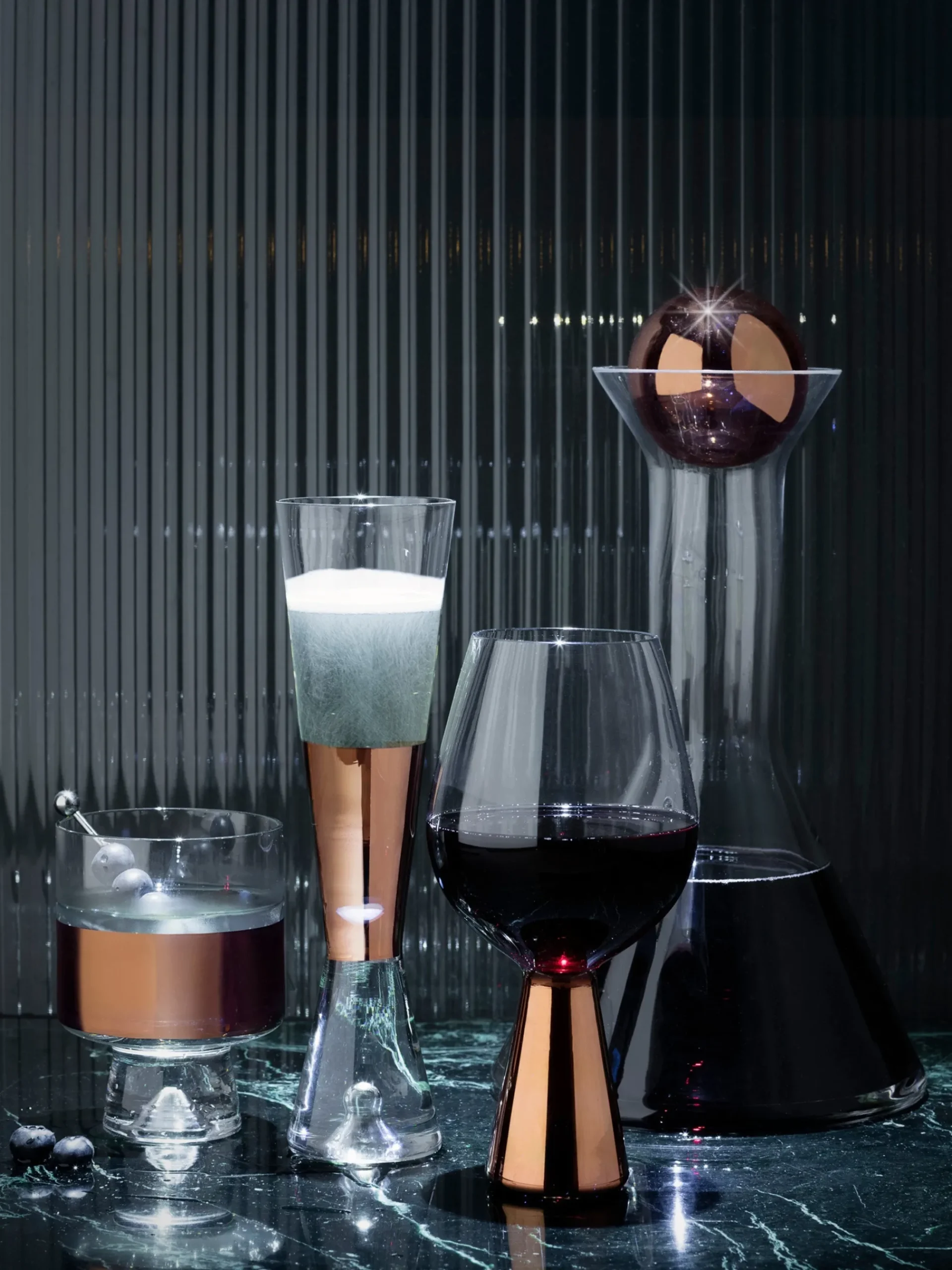 Tom Dixon Glassware*Tank Champagne Glasses Set